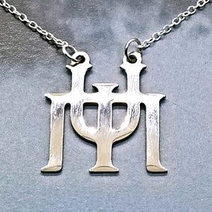Lovecraft Miskatonic University Silver Necklace